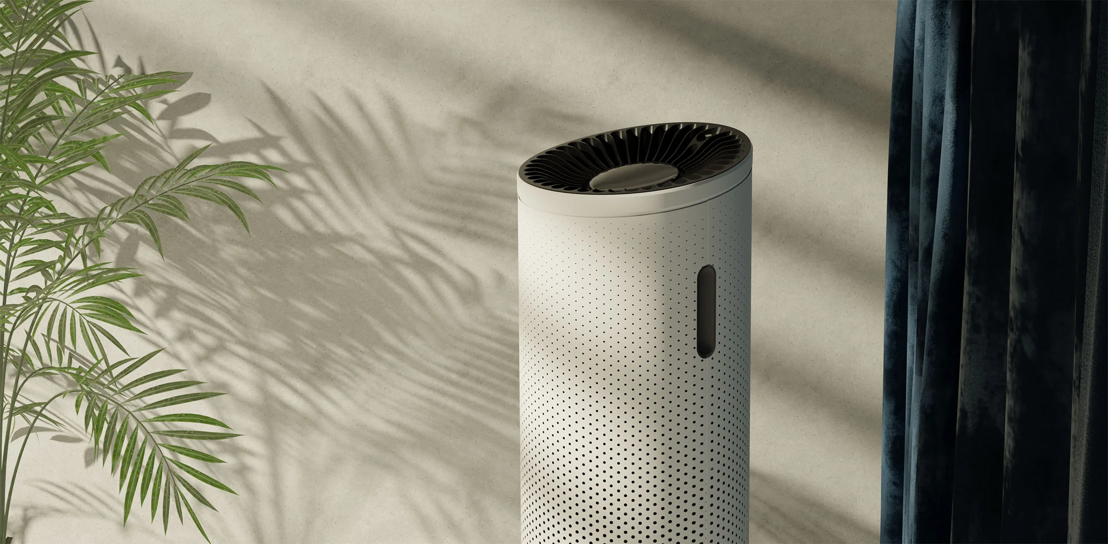 Mila air purifier in a sunlit interior
