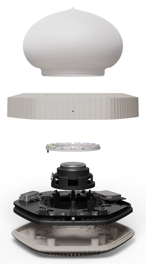 Exploded view of the Nuri assembly