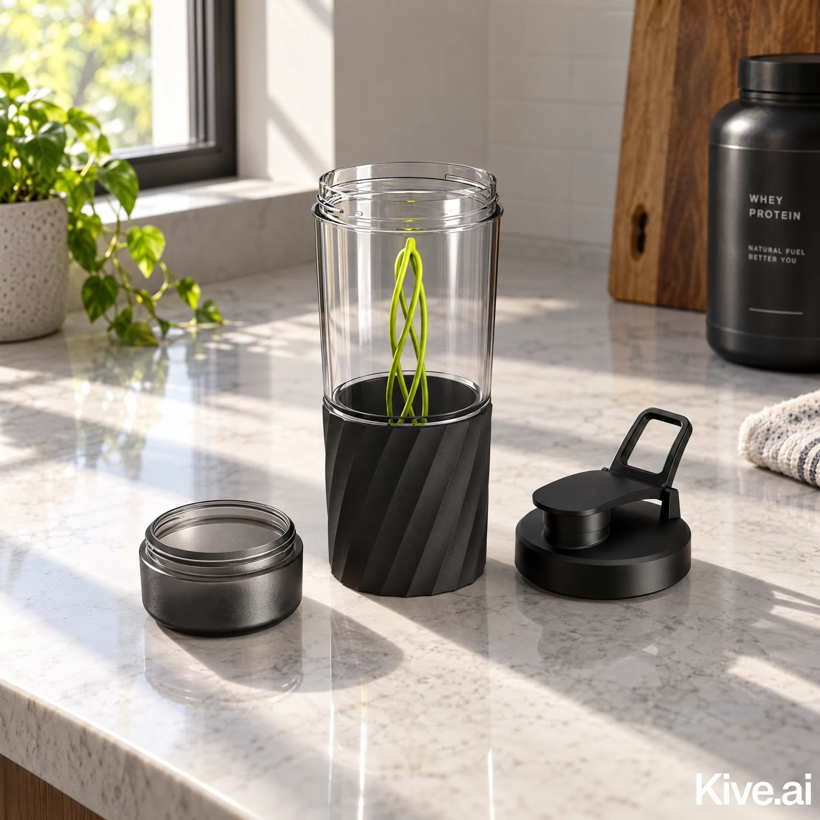 Volvi disassembled on a kitchen counter